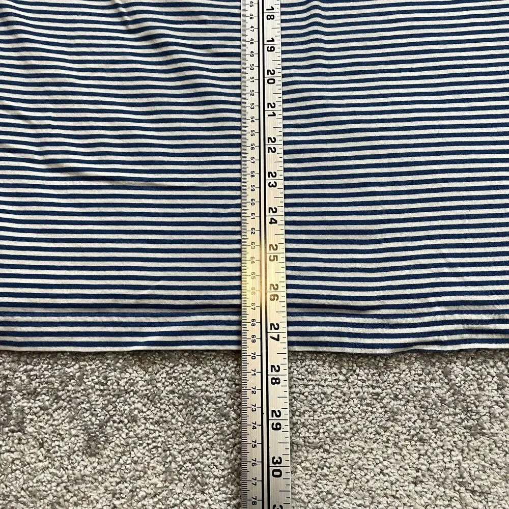 Club Room by Charter Club Polo Shirt Mens XL Blue Striped Pima Cotton Collared